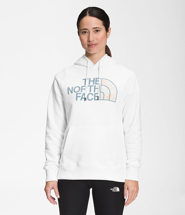 The North Face Hoodie Dames Half Dome Pullover QNET50834 - Wit